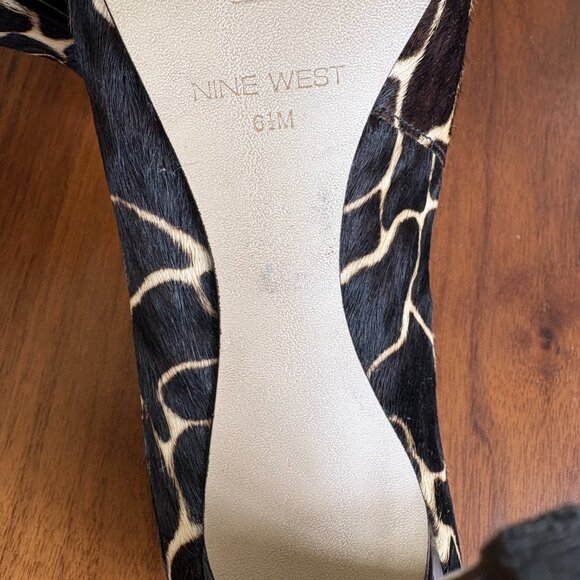 Nine West peeptoe heels, size 6.5 - Picture 4 of 4
